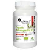 Aliness Organic Ashwagandha KSM-66, 5% witanolidów, 100 kapsułek vege - miniaturka zdjęcia produktu