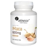 Aliness Maca, ekstrakt z korzenia maca 10:1 600 mg, 100 tabletek vege - miniaturka zdjęcia produktu