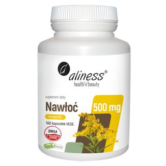 Aliness Nawłoć, Solidago virgaurea, ekstrakt 500 mg, 100 kapsułek vege - zdjęcie produktu