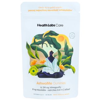 Health Labs AshwaMe Gummies, żelki, 60 sztuk KRÓTKA DATA Health Labs AshwaMe Gummies, żelki, 60 sztuk KRÓTKA DATA - zdjęcie produktu