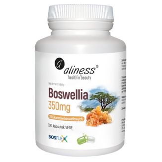 Aliness Boswellia, kadzidłowiec indyjski 350 mg, 100 kapsułek vege - zdjęcie produktu