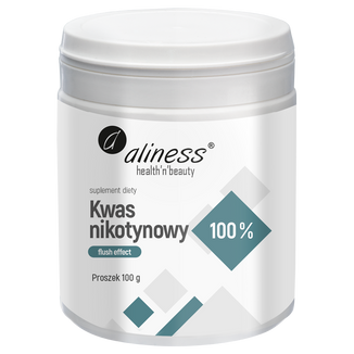 Aliness Kwas nikotynowy, proszek, 100 g - zdjęcie produktu