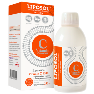 Liposol Liposomal Vitamin C 1000, płyn, smak pomarańczowy, 250 ml - zdjęcie produktu