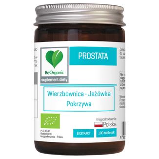 BeOrganic Prostata, 100 tabletek - zdjęcie produktu