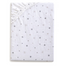 BabyMatex, prześcieradło muślinowe z gumką 60 cm x 120 cm, Muslin Design, białe w gwiazdki - miniaturka  zdjęcia produktu