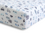 BabyMatex, prześcieradło muślinowe z gumką 60 cm x 120 cm, Muslin Design, białe w autka - miniaturka 2 zdjęcia produktu
