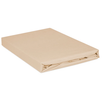BabyMatex, prześcieradło jersey z gumką, 60 cm x 120 cm, beżowe - zdjęcie produktu