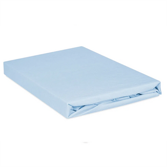 BabyMatex, prześcieradło jersey z gumką, 60 cm x 120 cm, niebieskie - zdjęcie produktu
