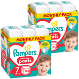 Zestaw Pampers Pants, pieluchomajtki, rozmiar 7, 17 kg+, 2 x 114 sztuk - miniaturka zdjęcia produktu