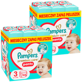 Zestaw Pampers Premium Care Pants, pieluchomajtki, rozmiar 3, 6-11 kg, 2 x 144 sztuki - miniaturka zdjęcia produktu