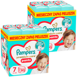 Zestaw Pampers Premium Care Pants, pieluchomajtki rozmiar 7, 15+ kg, 2 x 80 sztuk - miniaturka zdjęcia produktu