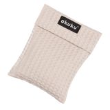 Akuku, termofor z pestkami wiśni, beżowy, 13 x 16 cm, 1 sztuka - miniaturka zdjęcia produktu