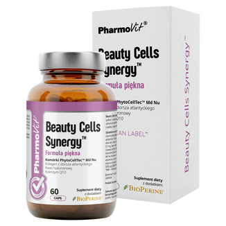 PharmoVit Beauty Cells Synergy Formuła piękna, 60 kapsułek USZKODZONE OPAKOWANIE - zdjęcie produktu