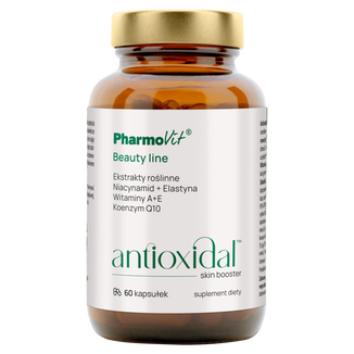 PharmoVit Antioxidal Skin booster Beauty line, 60 kapsułek - zdjęcie produktu