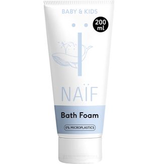 Naif Baby & Kids, pielęgnujący płyn do kąpieli z pianą dla dzieci, 200 ml - zdjęcie produktu