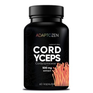 Adaptozen Cordyceps 500 mg, 60 kapsułek - zdjęcie produktu