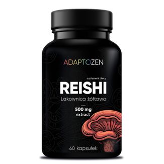 Adaptozen Reishi 500 mg, 60 kapsułek - zdjęcie produktu