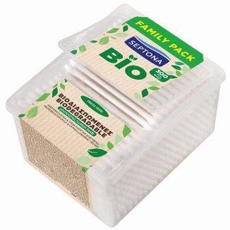 Septona Bio, biodegradowalne patyczki higieniczne, 300 sztuk - zdjęcie produktu