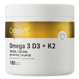 OstroVit Omega 3, D3 + K2, 180 kapsułek - miniaturka zdjęcia produktu