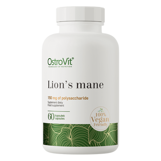 OstroVit Lion's Mane, soplówka jeżowata, 60 kapsułek - zdjęcie produktu