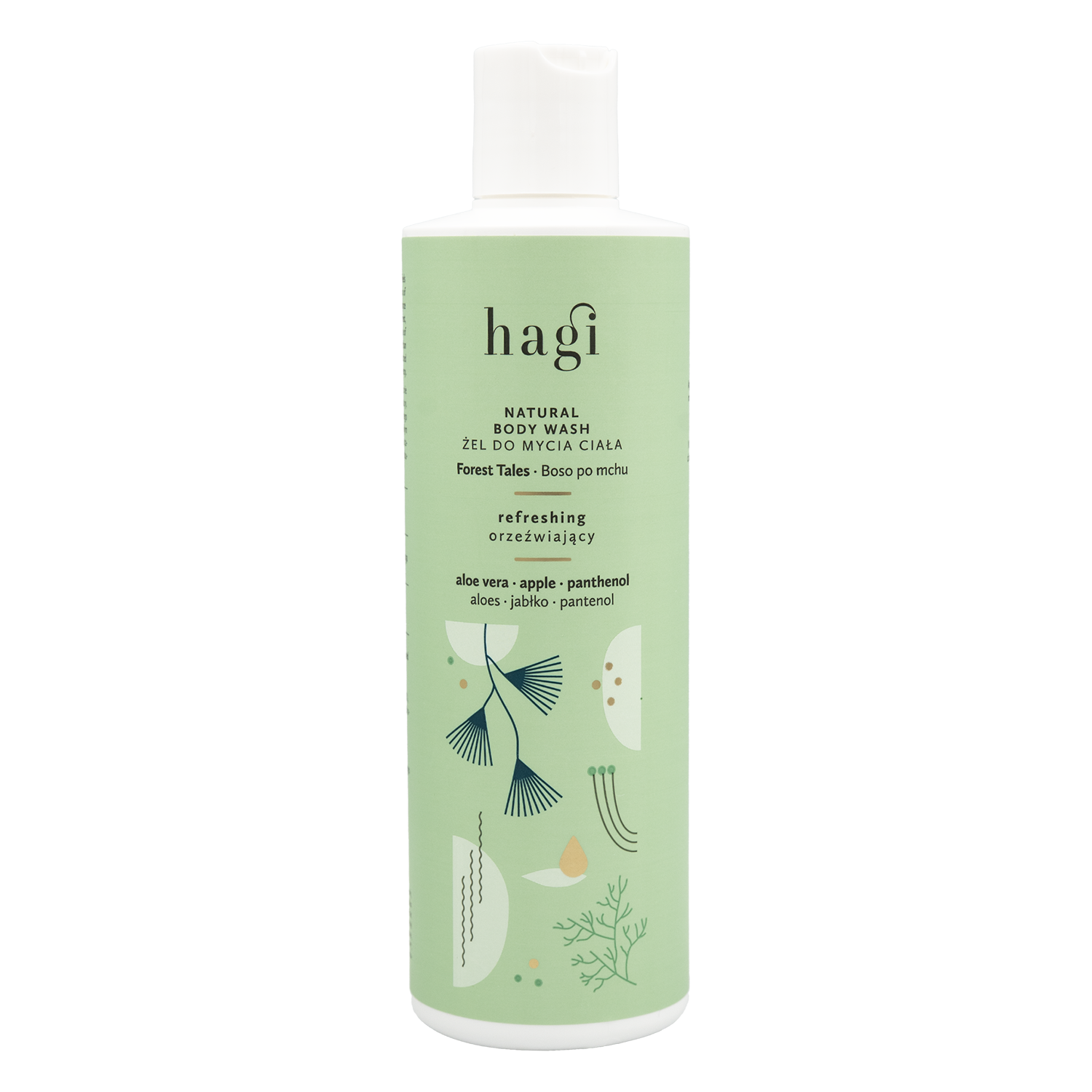 Nieznana Hagi Boso Po Mchu, naturalny żel do mycia ciała, orzeźwiający, 300 ml — Składniki i ocena