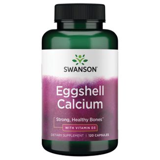 Swanson Eggshell Calcium With Vitamin D3, wapń i witamina D, 120 kapsułek - zdjęcie produktu