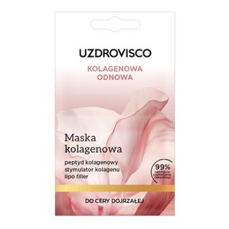 Uzdrovisco Kolagenowa odnowa, maska kolagenowa, cera dojrzała, 10 ml - zdjęcie produktu