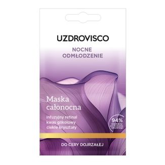 Uzdrovisco Nocne Odmłodzenie, maska całonocna, cera dojrzała, 10 ml - zdjęcie produktu