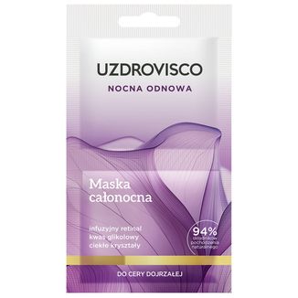 Uzdrovisco Nocne Odmłodzenie, maska całonocna, cera dojrzała, 2 x 5 ml - zdjęcie produktu