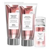 Zestaw Apis Arbuzowe Orzeźwienie, arbuzowy krem z kwasem hialuronowym, 100 ml + peeling do ciała z lawą wulkaniczną, 200 ml + mus do ciała, mango i witamina E, 200 ml za 1 grosz - miniaturka zdjęcia produktu