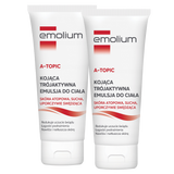 Zestaw Emolium A-Topic, trójaktywna emulsja do ciała do skóry atopowej, suchej i uporczywie swędzącej, od 1 miesiąca, 2 x 200 ml - miniaturka zdjęcia produktu
