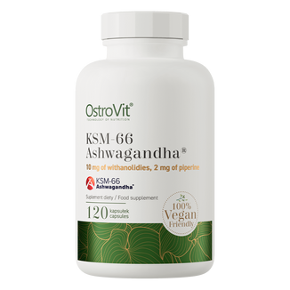 OstroVit KSM-66 Ashwagandha, 120 kapsułek - zdjęcie produktu