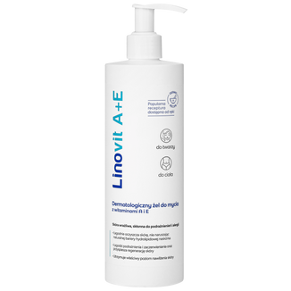 Linovit A+E, dermatologiczny żel do mycia z witaminami, 400 ml - zdjęcie produktu
