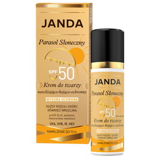 Janda Parasol Słoneczny, krem do twarzy, SPF 50, 50 ml - zdjęcie produktu