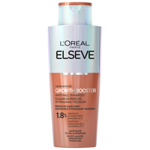 L'Oreal Paris L'Oreal Elseve Growth Booster, Shampoo kräftigend gegen Haarausfall, 200 ml — Inhaltsstoffe und Bewertung