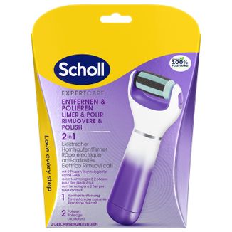 Scholl Expert Care, elektroniczny pilnik do stóp z głowicą 2w1 USZKODZONE OPAKOWANIE - zdjęcie produktu