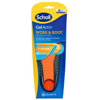 Scholl GelActiv, wkładki do butów, do pracy, rozmiar S 35,5-40,5, 2 sztuki - zdjęcie produktu