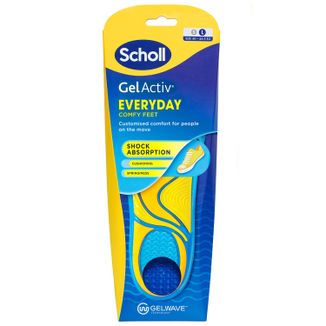 Scholl GelActiv, wkładki do butów, codzienne, rozmiar L 40-46,5, 2 sztuki - zdjęcie produktu