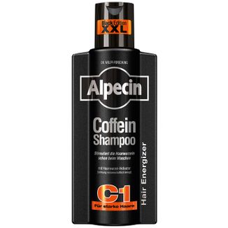 Alpecin C1 Caffeine Black Edition, szampon stymulujący wzrost włosów, 375 ml - zdjęcie produktu