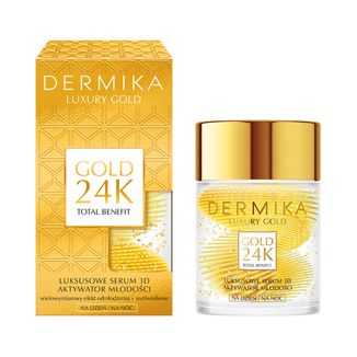 Dermika Luxury Gold 24K Aktywator Młodości, serum 3D na dzień i na noc, 60 g - zdjęcie produktu
