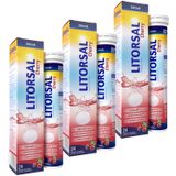 Zestaw Zdrovit Litorsal Cherry, smak wiśniowy, 3 x 24 tabletki musujące - miniaturka zdjęcia produktu