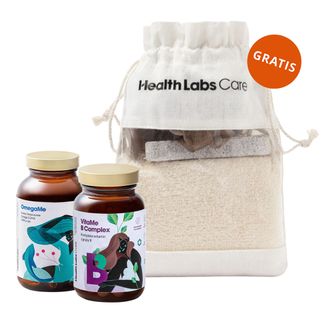 Zestaw Health Labs OmegaMe, 60 kapsułek + Vitamin B Complex, 60 kapsułek + woreczek kąpielowy gratis - zdjęcie produktu