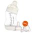 Canpol Babies, butelka antykolkowa S-Shape, szeroka, PP, 24/201, 200 ml + smoczek silikonowy do butelki S-Shape S, mini, 59/891, od urodzenia, 2 sztuki gratis - miniaturka  zdjęcia produktu