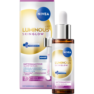 Nivea Luminous 630 Skin Glow, natychmiastowe glow-serum, 30 ml - zdjęcie produktu