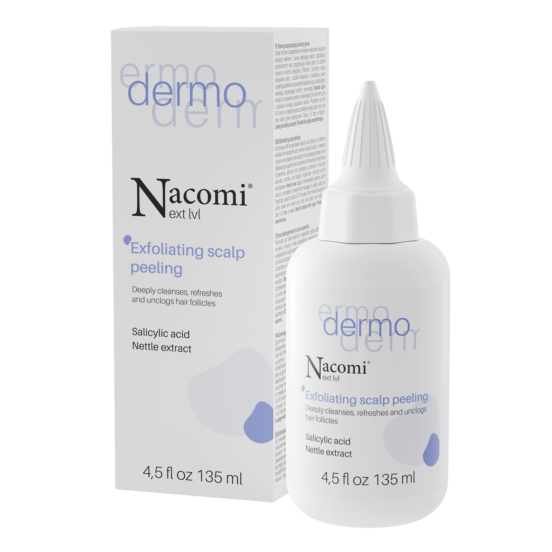 Nieznana Nacomi Next Level Dermo, peeling reinigend für die Kopfhaut, 135 ml — Inhaltsstoffe und Bewertung