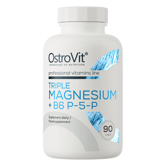OstroVit Triple Magnesium + B6 P-5-P, 90 kapsułek - zdjęcie produktu