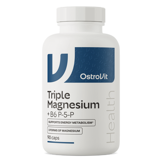 OstroVit Triple Magnesium + B6 P-5-P, 90 kapsułek OstroVit Triple Magnesium + B6 P-5-P, 90 kapsułek - zdjęcie produktu