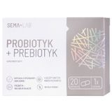 SEMA Lab Probiotyk + Prebiotyk, 20 kapsułek USZKODZONE OPAKOWANIE - miniaturka zdjęcia produktu
