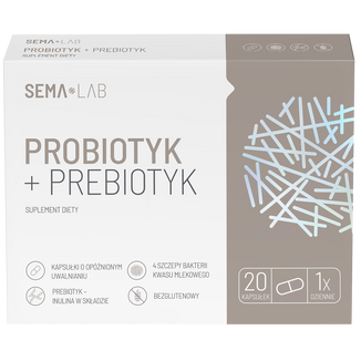 SEMA Lab Probiotyk + Prebiotyk, 20 kapsułek - zdjęcie produktu
