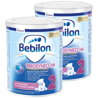Zestaw Bebilon Prosyneo HA Hydrolyzed Advance 2, mleko następne, po 6 miesiącu, 2 x 400 g - zdjęcie produktu